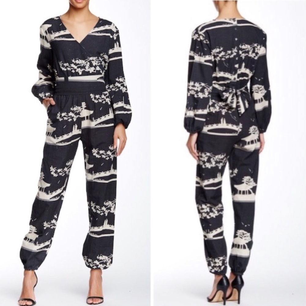 NWT Anthropologie CAROLINA K Igon Linen Jumpsuit L